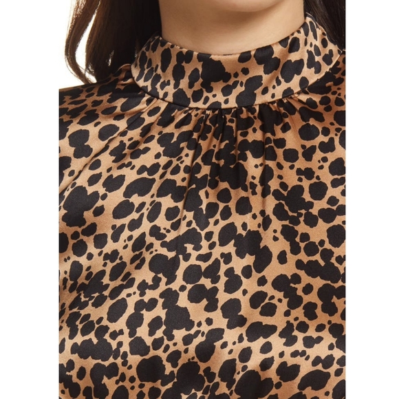 NWT Reformation Samuel Long Sleeve Silk Minidress 2 & 6 - Picture 6 of 13